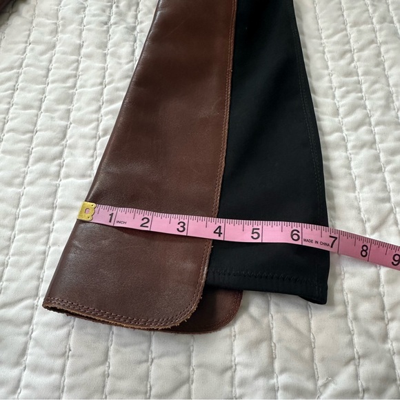 Vince Camuto Leather/Fabric Upper Dark Brown  Boots in Size 7M - Picture 6 of 16